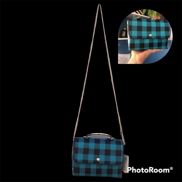 Plaid Flap Chain Bag - Picture 6 of 7